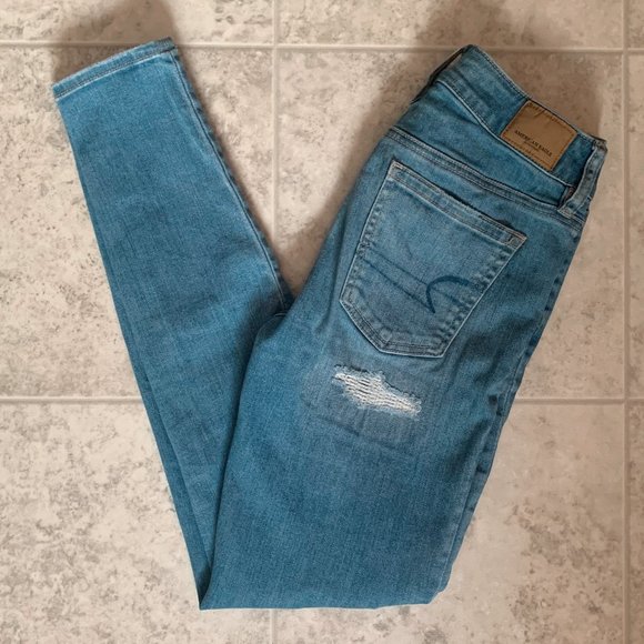 AMERICAN EAGLE SUPER STRETCH SKINNY JEANS - Picture 2 of 5